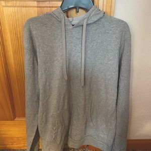 Gray plain hoodie